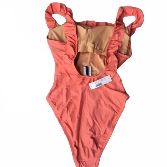 J. Crew Ruffled Scoopback One-Piece Swimsuit NWT - Picture 3 of 4